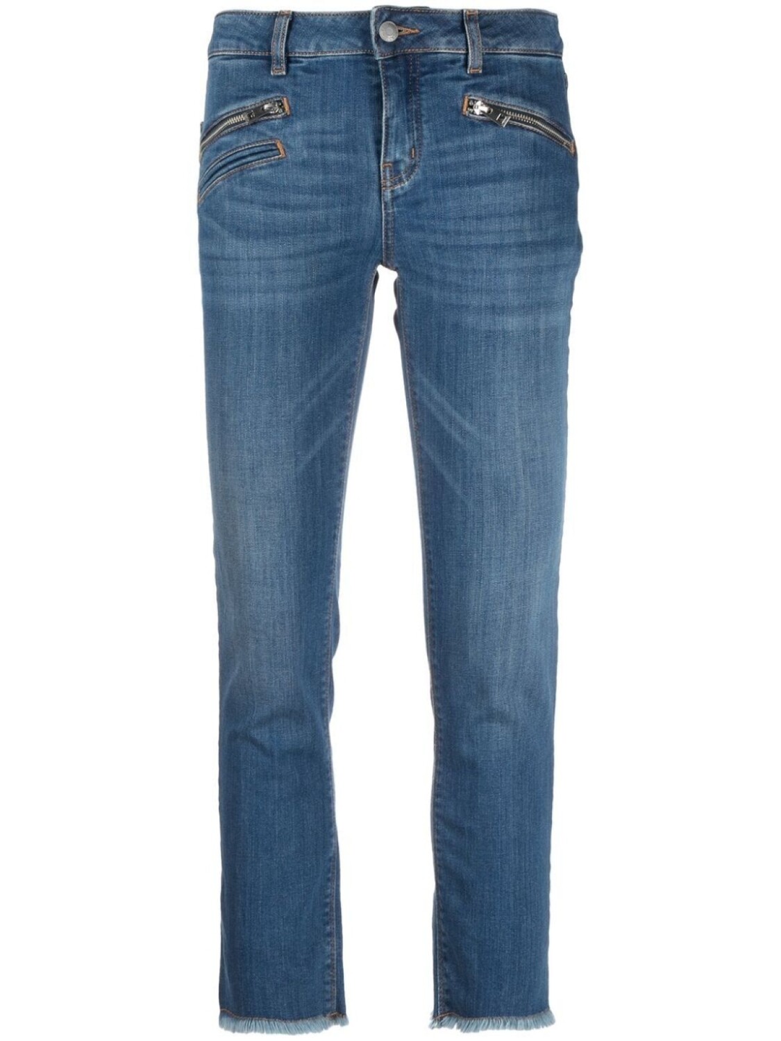 

Zadig&Voltaire прямые джинсы с бахромой, синий