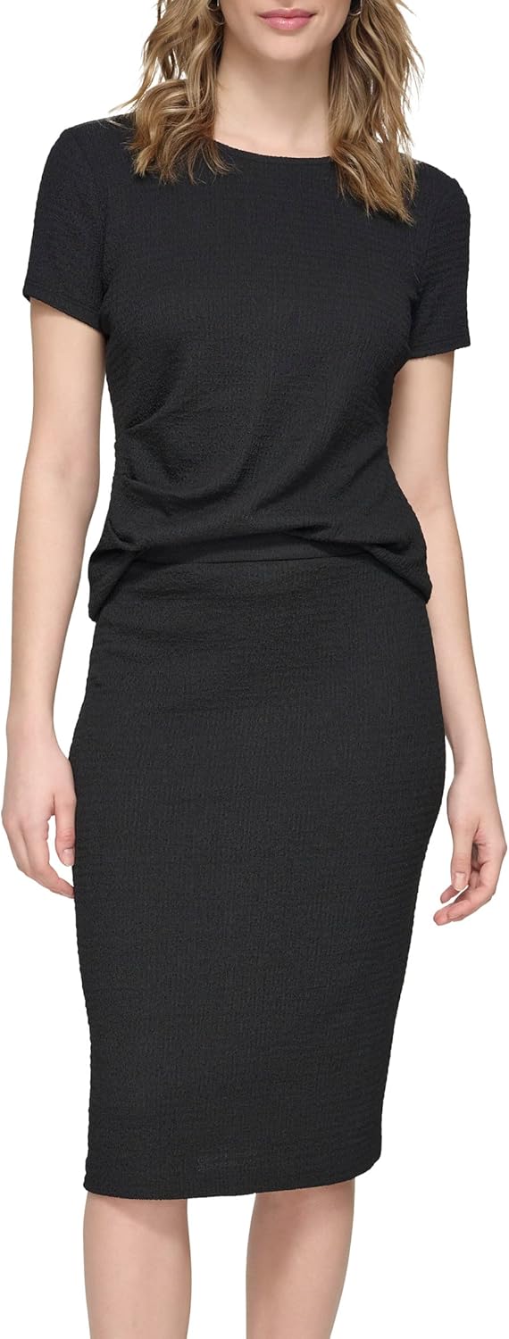 

Женская прямая трикотажная юбка Calvin Klein, Black