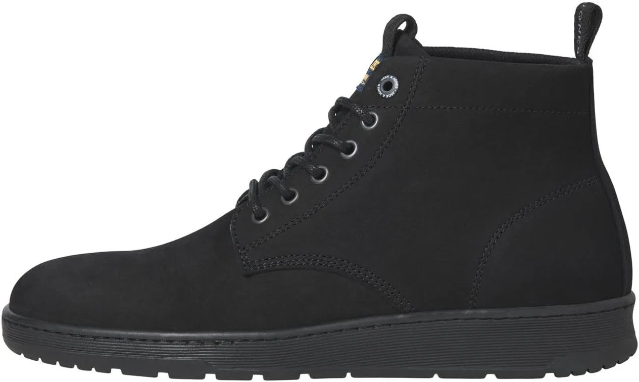 Мужские ботинки JACK & JONES Jfwarnott из нубука до щиколотки, Charcoal