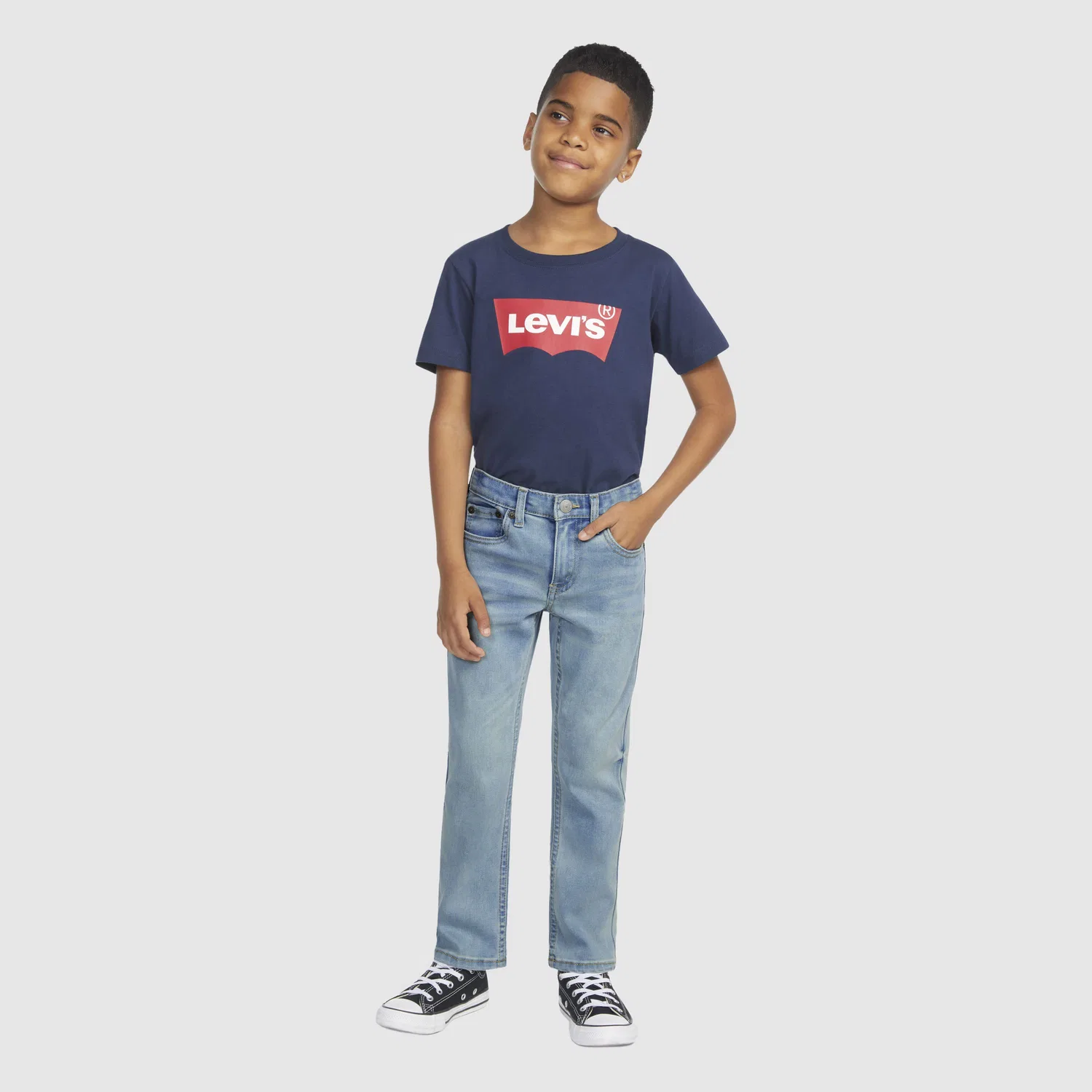 Джинсы 511 Slim Fit Eco Performance для мальчиков 4-7 лет Levi's, Light Wash
