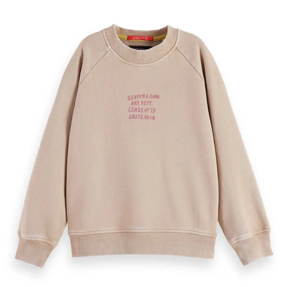 

Толстовка Scotch & Soda Relaxed Fit Raglan Artwork, бежевый