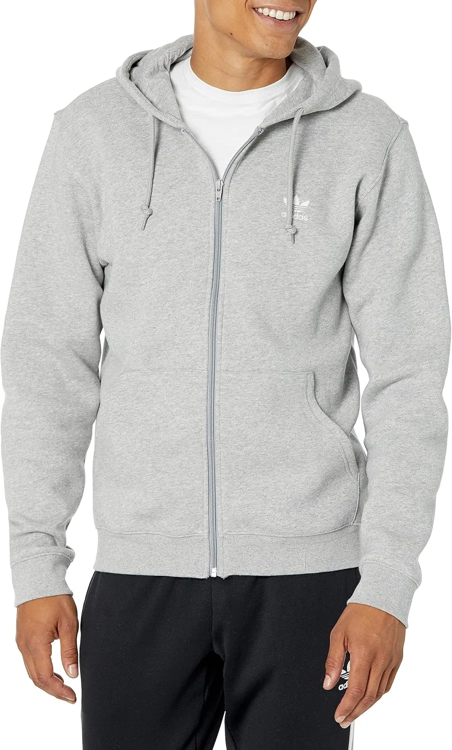 Мужская толстовка adidas Originals Trefoil Essentials на молнии
