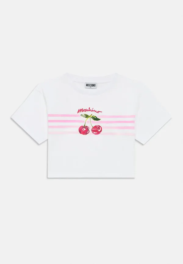 Футболка с принтом Moschino, Bianco Ottico