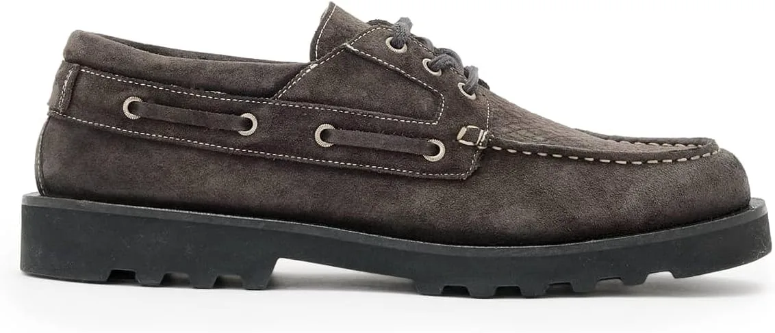 Лоферы AllSaints Men's Skiff Suede Shoe, серый