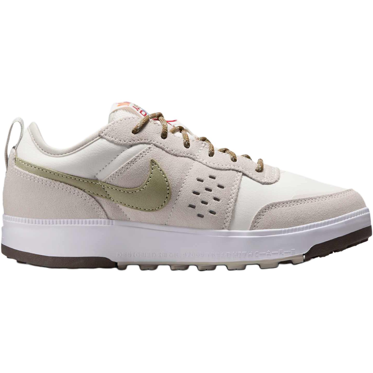 Детские повседневные кроссовки C1TY с износостойким низким верхом Nike, серый/белый/зеленый — фото 2