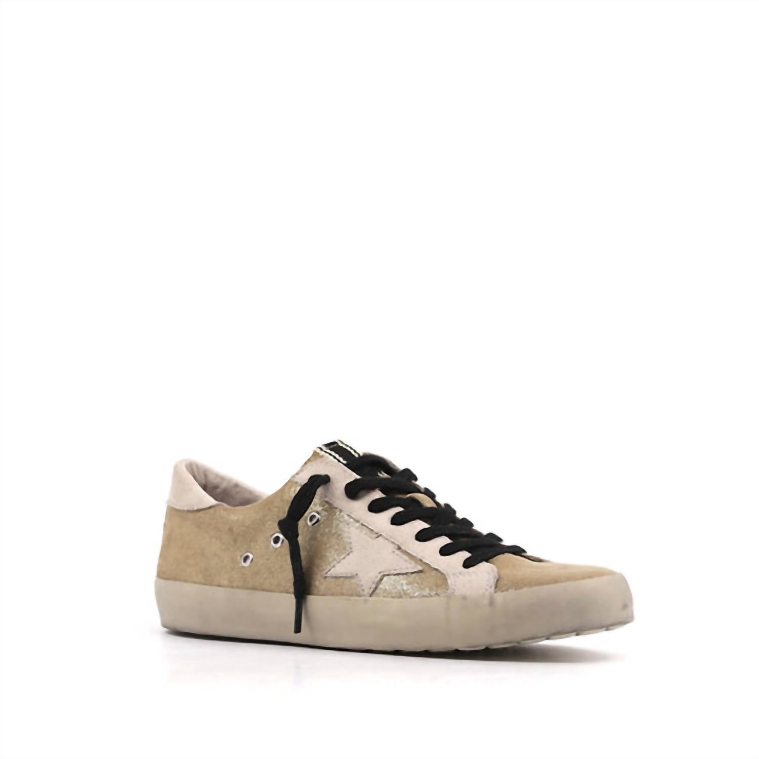Женские кроссовки Paloma Low Star золотистые SHU SHOP, золотой