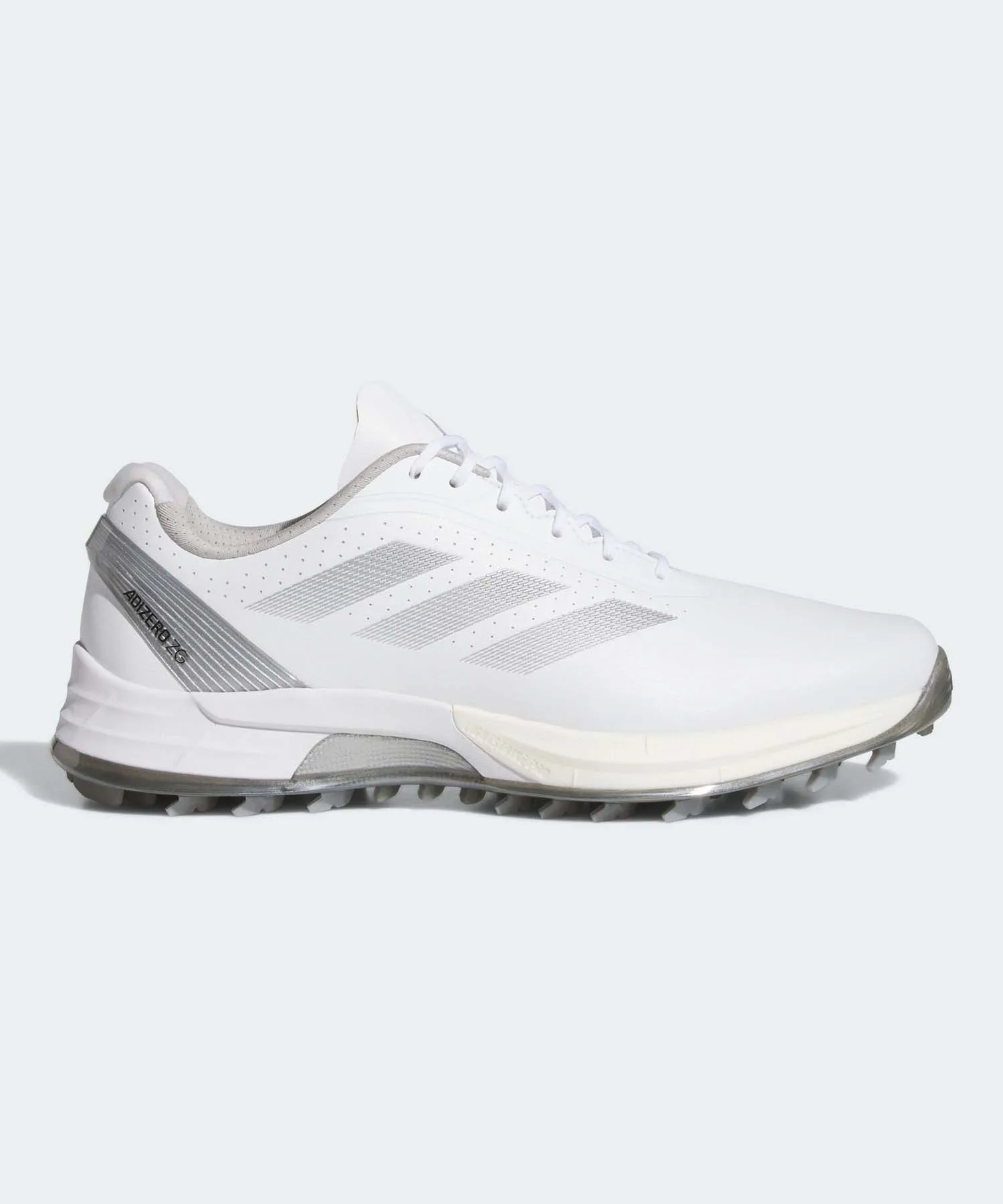 Мужские кроссовки для гольфа Adidas Adizero ZG25 бело-серые
