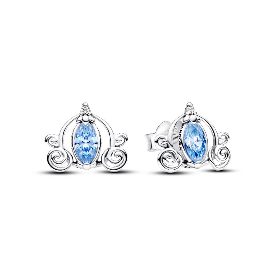 

Серьги Pandora Disney Cinderella's Carriage Stud Earrings, стерлинговое серебро