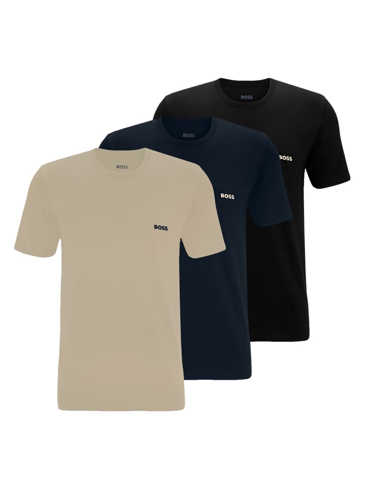 

Набор из 3 разноцветных футболок с круглым вырезом