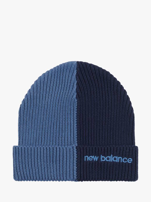 

Детская двухцветная шапка-бини New Balance, Heron Blue