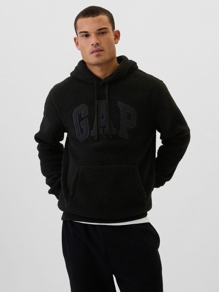 

Толстовка из шерпы с логотипом Gap, черный