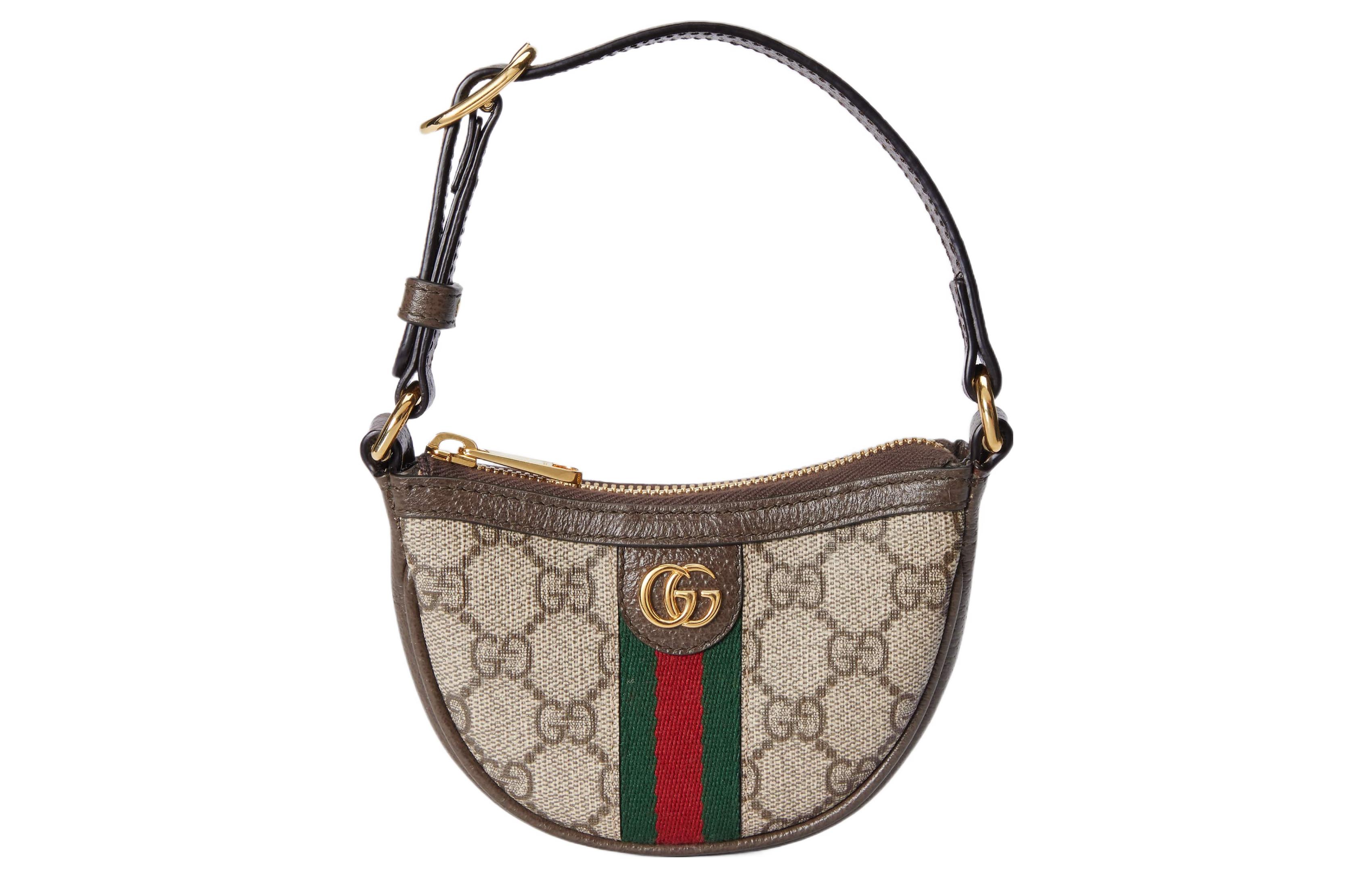 

GUCCI Сумка Ophidia из холста с кожаными вставками, женская сумка через плечо