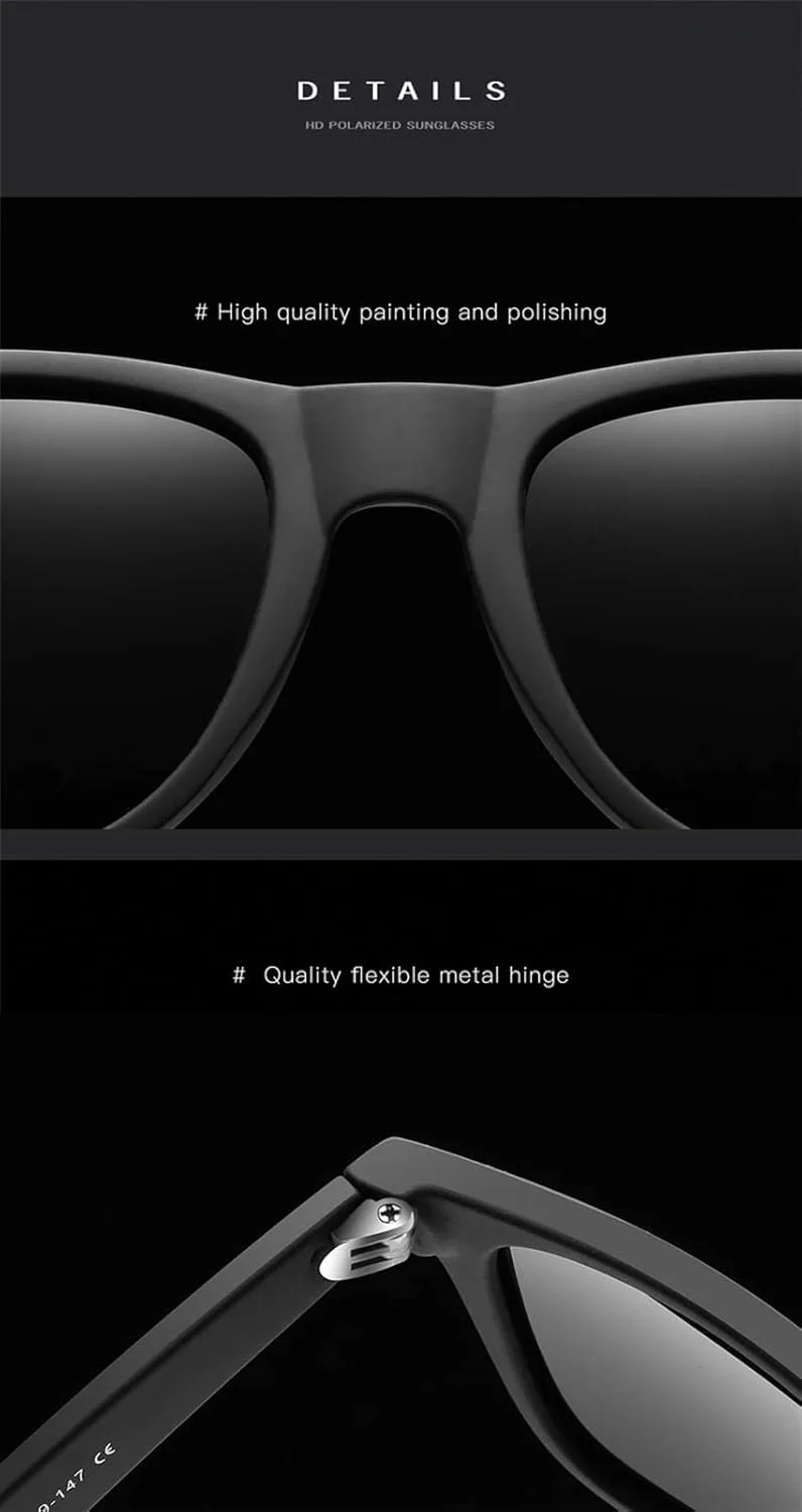 

Поляризованные солнцезащитные очки GAOXIN в стиле ретро для мужчин и женщин, для вождения, отдыха на открытом воздухе и на пляже (Цвет: B, Размер: Средний), B