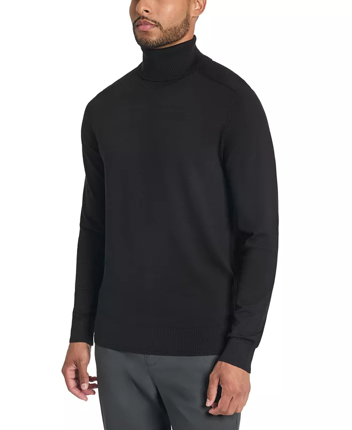 

Мужской тонкий водолазный свитер Kenneth Cole, черный