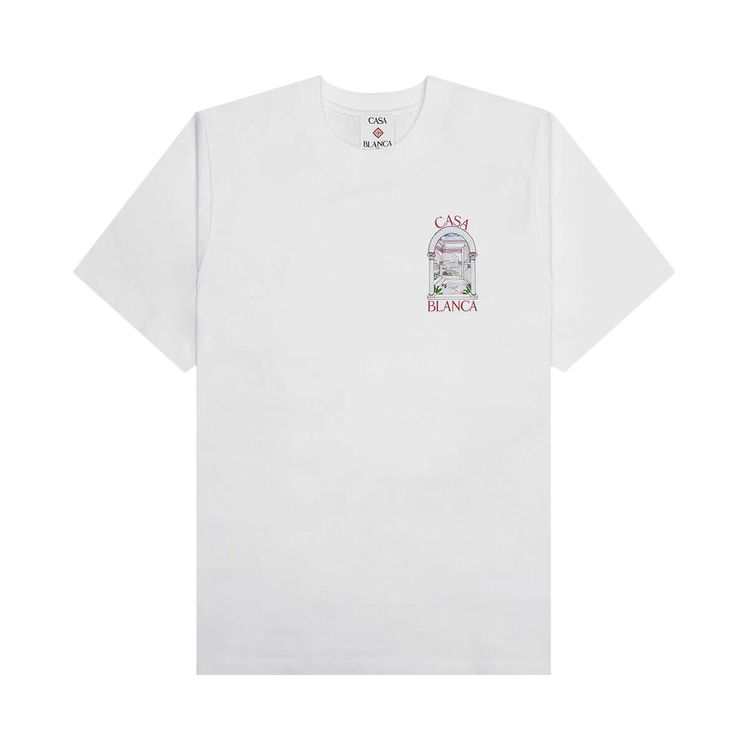 

Футболка Casablanca Le Passage Printed T-Shirt 'White', белый