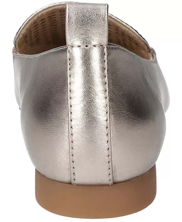 Женские балетки Alessi Perf с острым носком Bella Vita, серебряный — фото 4