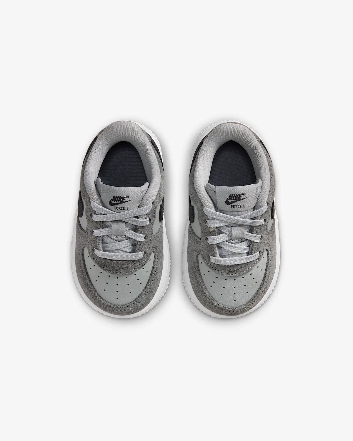 Детские кроссовки Nike Force 1 Low Essential+, Light Smoke Grey/Smoke Grey/Dark Smoke Grey — фото 4