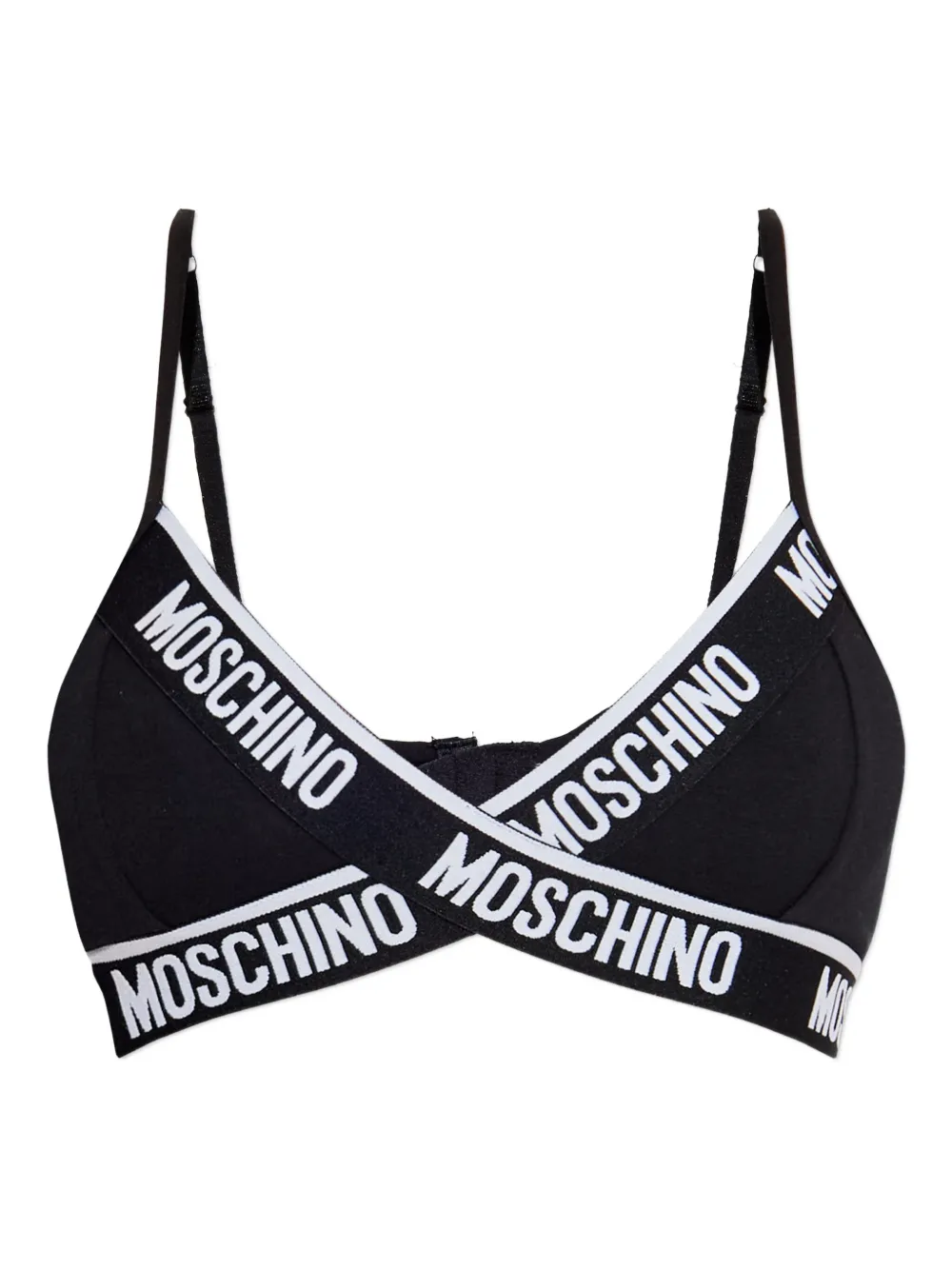 

Бюстгальтер с логотипом Moschino, черный