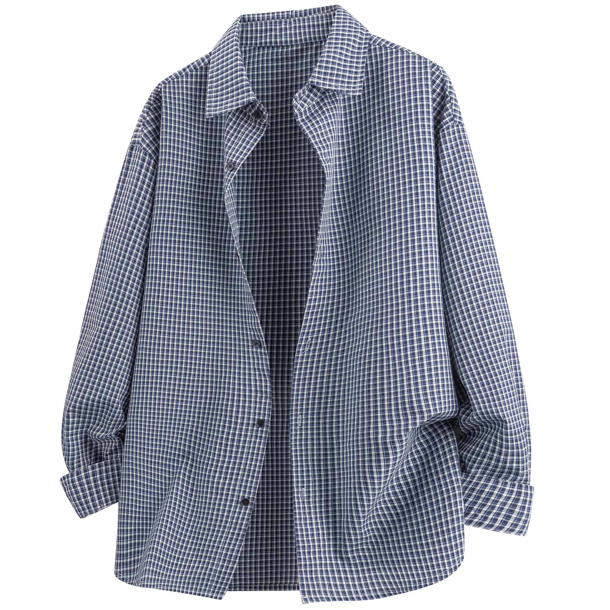 

Рубашка Unisex Lapel Moderate X1617, темно-синий top