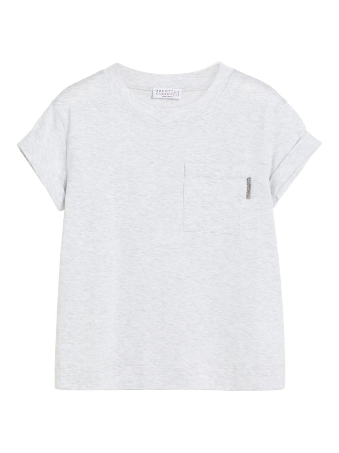 

Brunello Cucinelli Kids хлопковая футболка, серый