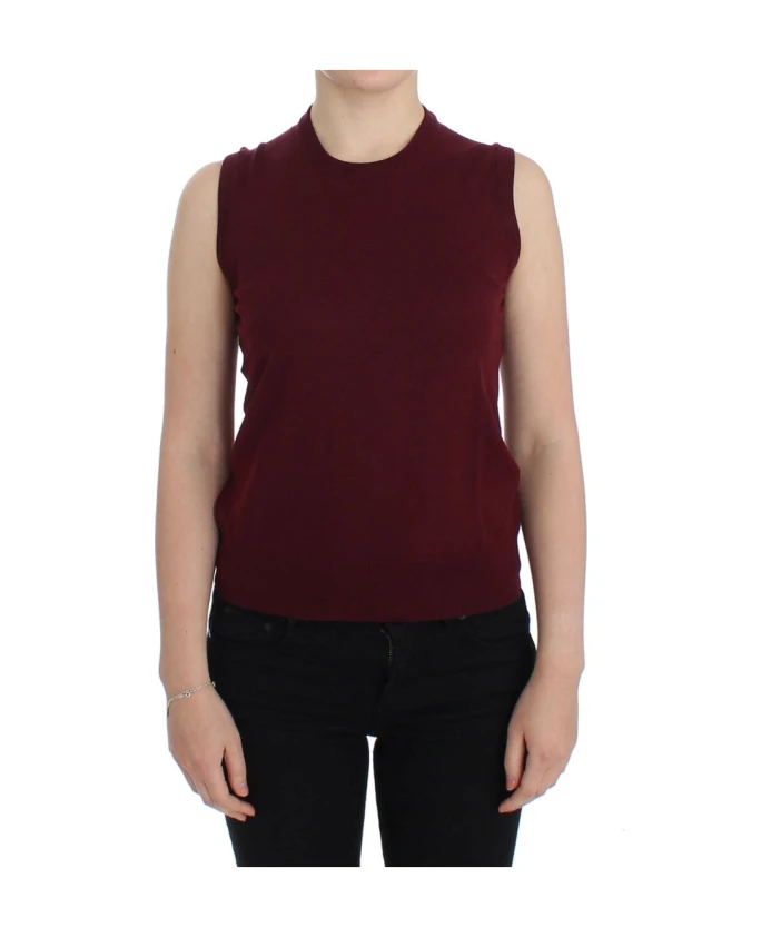 

Жилет без рукавов с круглым вырезом Dolce & Gabbana, красный