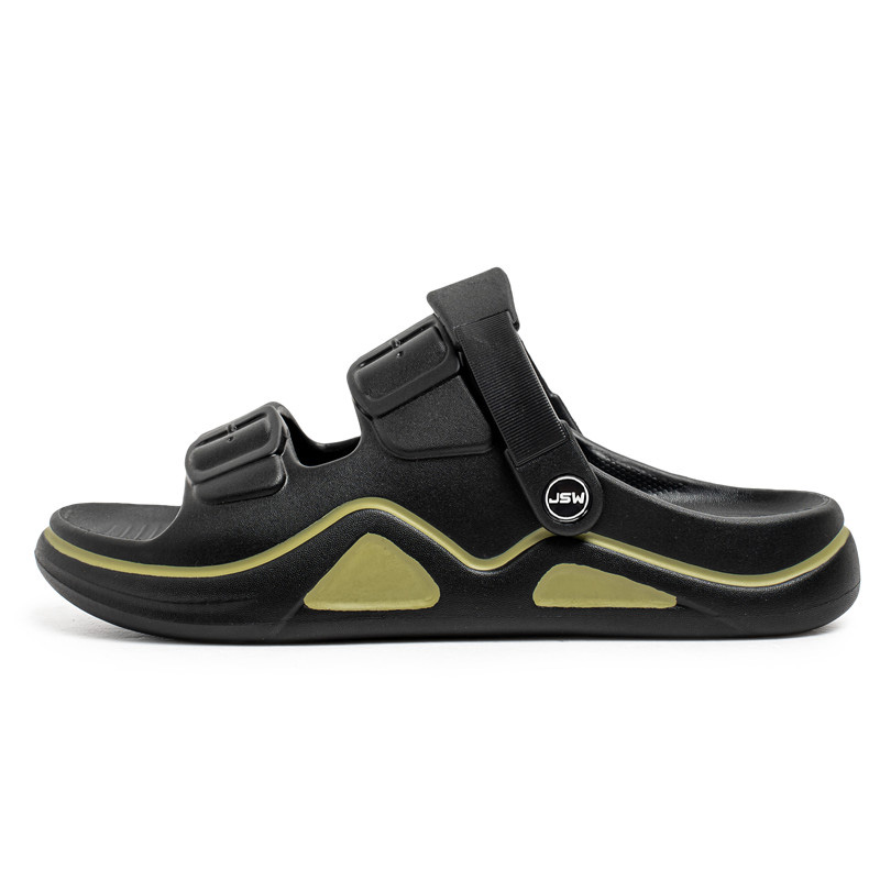 

JEANSWEST Пляжные сандалии мужские черно-зеленые, цвет Black Green