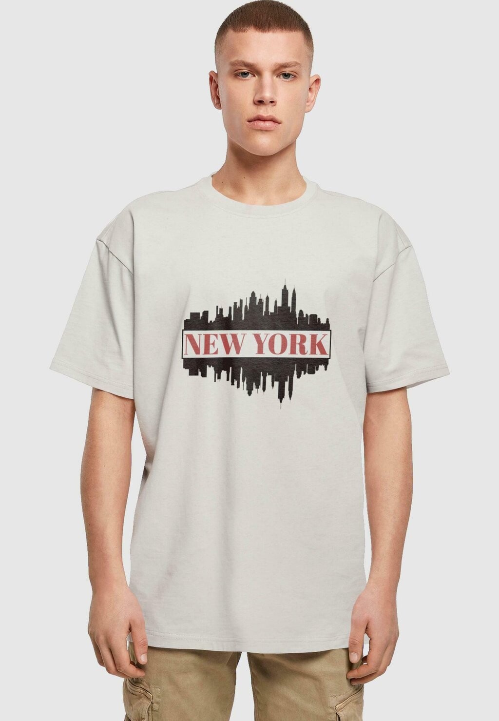 

Футболка с принтом NEW YORK HEAVY OVERSIZE Merchcode, цвет lightasphalt