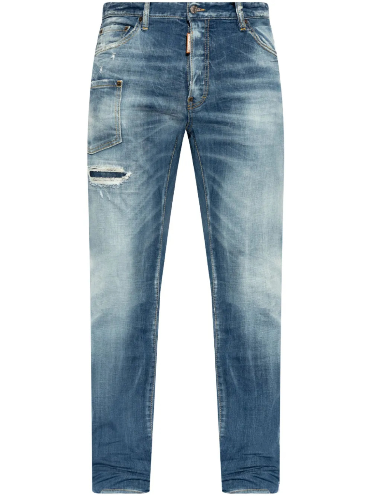 

Джинсы с нашивкой-логотипом DSQUARED2, синий