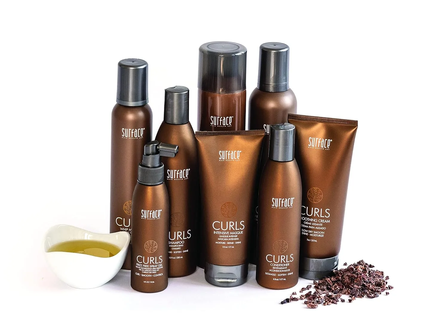 Увлажняющий кондиционер Surface Hair - Curls - подчеркивает форму локонов, придает блеск и обеспечивает стойкость укладки без пушистости. 59 мл (.) — фото 2