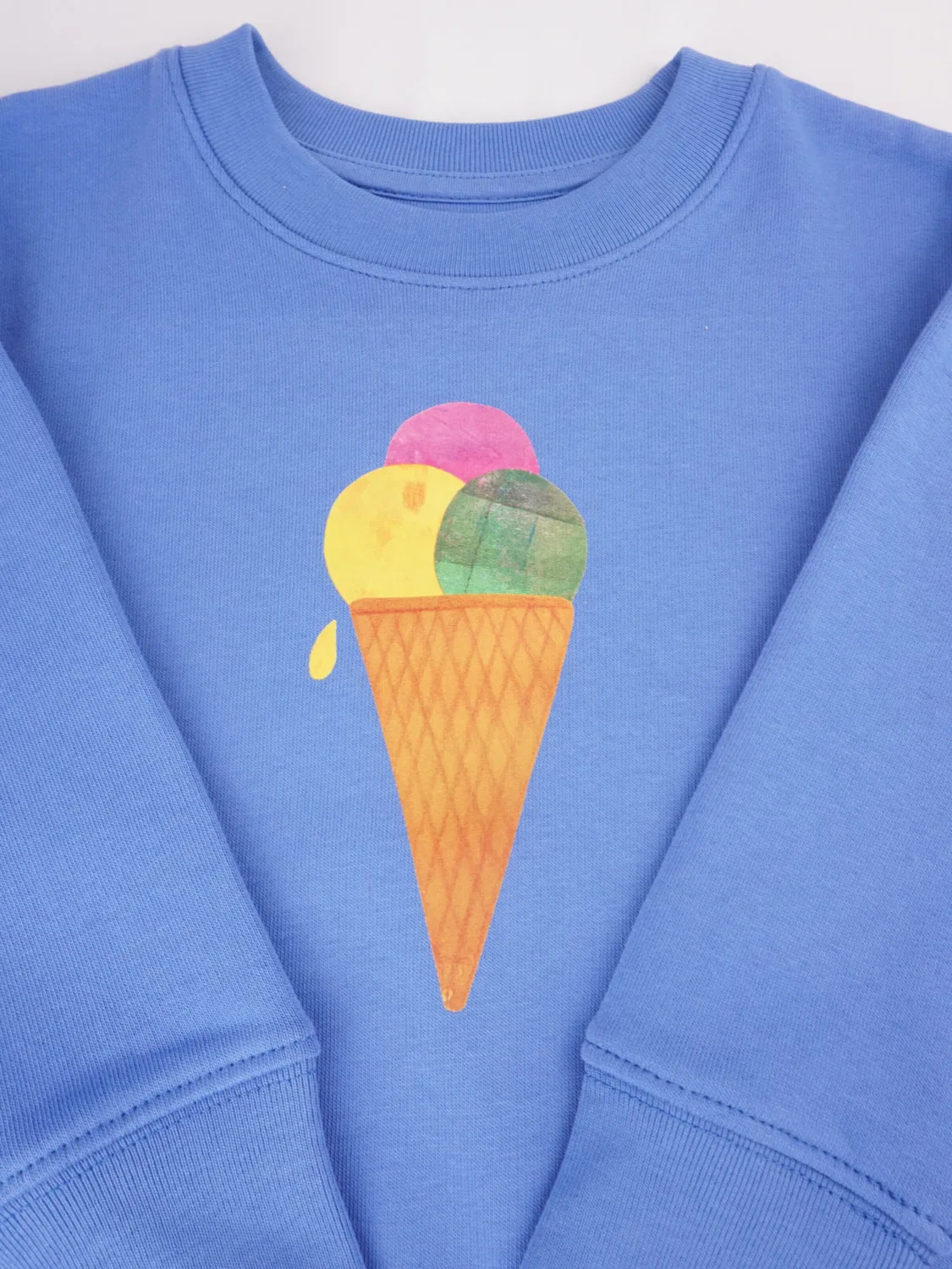 Свитер 'Meladi Kinder Свитер aus Biobaumwolle - Eiscreme auf Aqua Blue' Meladi, Aqua — фото 2