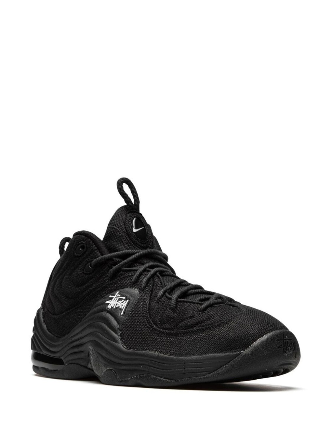 Nike высокие кроссовки Air Penny 2 из коллаборации с Stussy, черный — фото 2