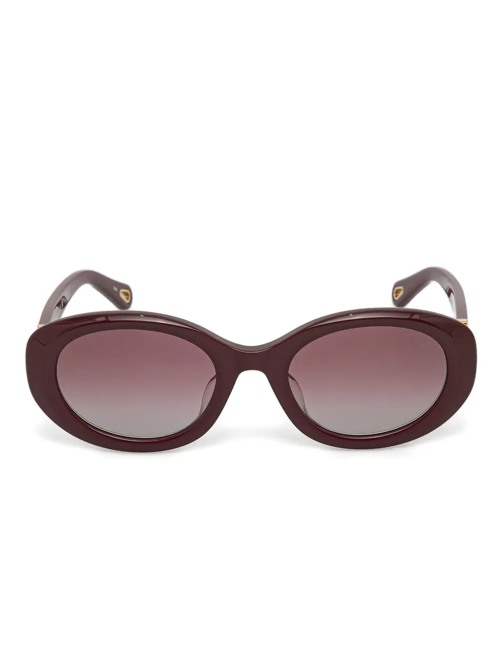 

Солнцезащитные очки с овальной оправой Chloé, красный