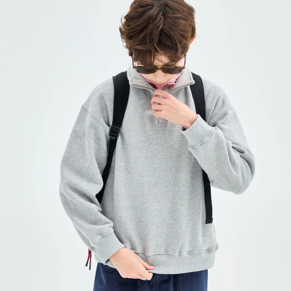 Детская серая толстовка на молнии Easy Quarter от Oopsmyboy — фото 2
