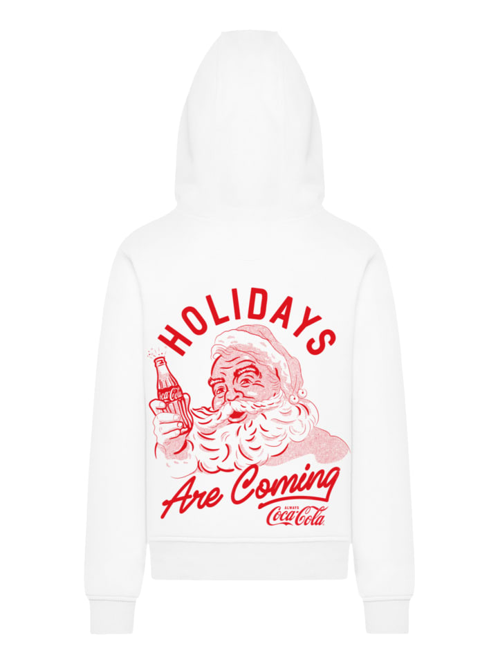 

Толстовка Coca Cola Holidays Are Coming 2 белого цвета F4NT4STIC