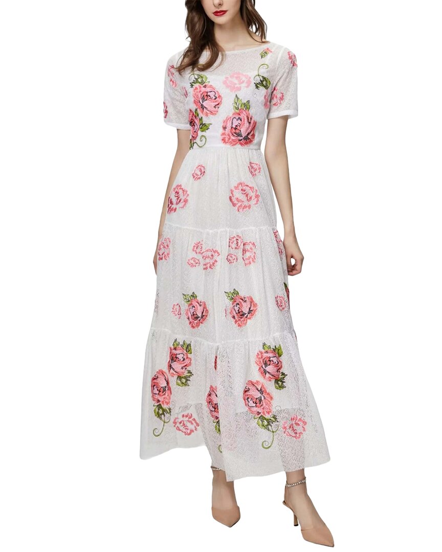 

Платье макси BURRYCO, белый