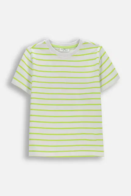 Футболка полосатая T-shirt Coccodrillo, белый