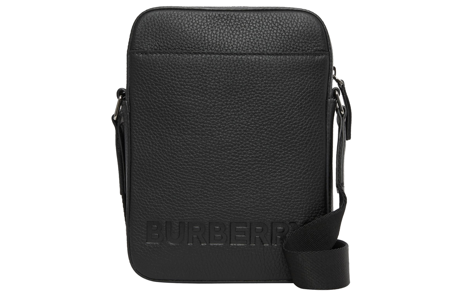 

Burberry Кожаная сумка через плечо, мужская черная Crossbody Bag