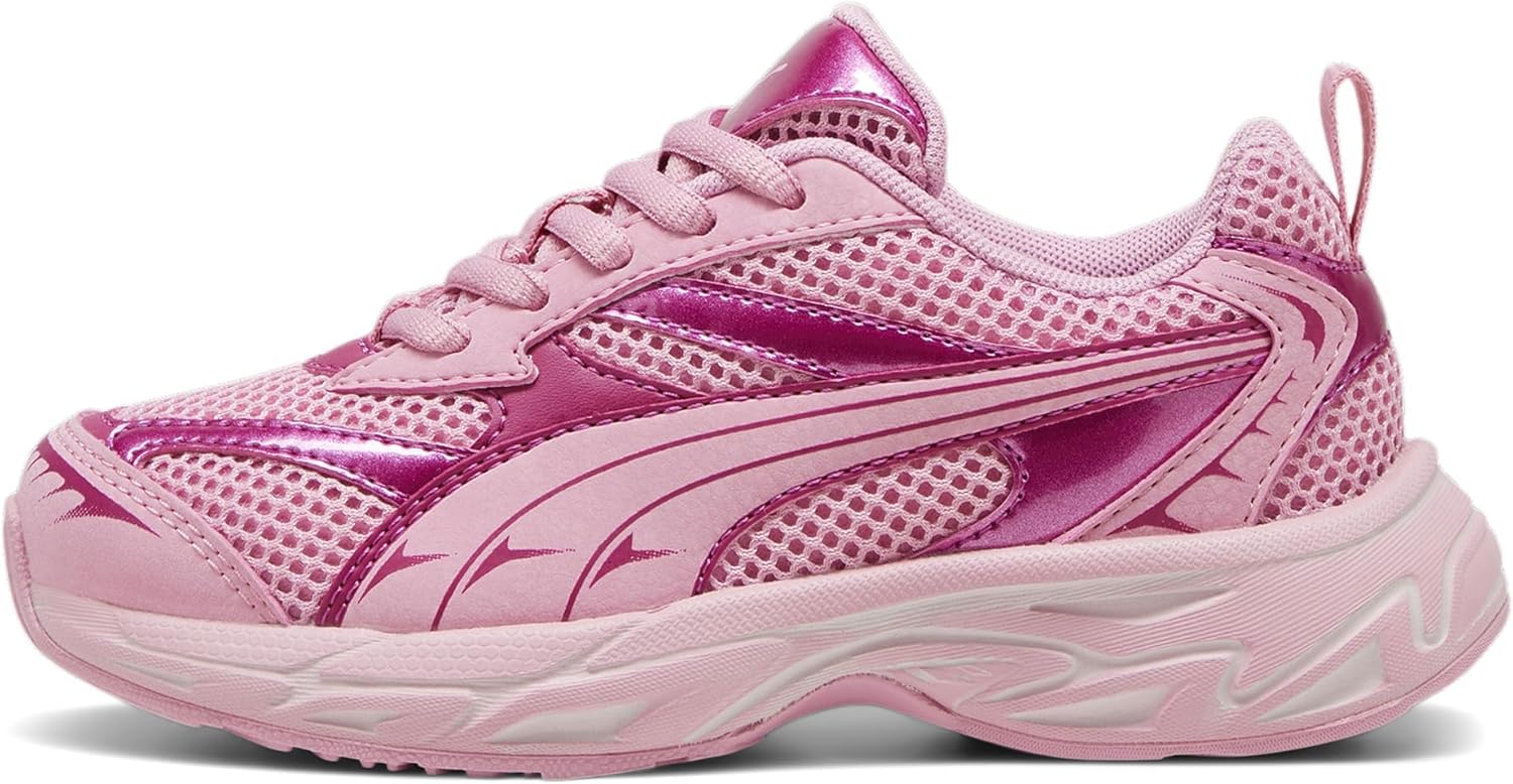 Кроссовки Puma Unisex-Child Morphic Mystery Garden, Mauved Out-magenta Gleam — фото 4