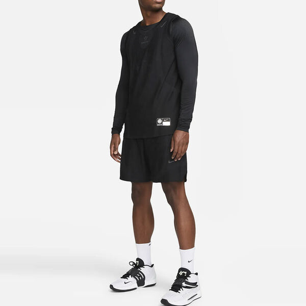 Футболка Nike x Drake Crossover NOCTA Round Neck Pullover 'Core Black', черный — фото 3