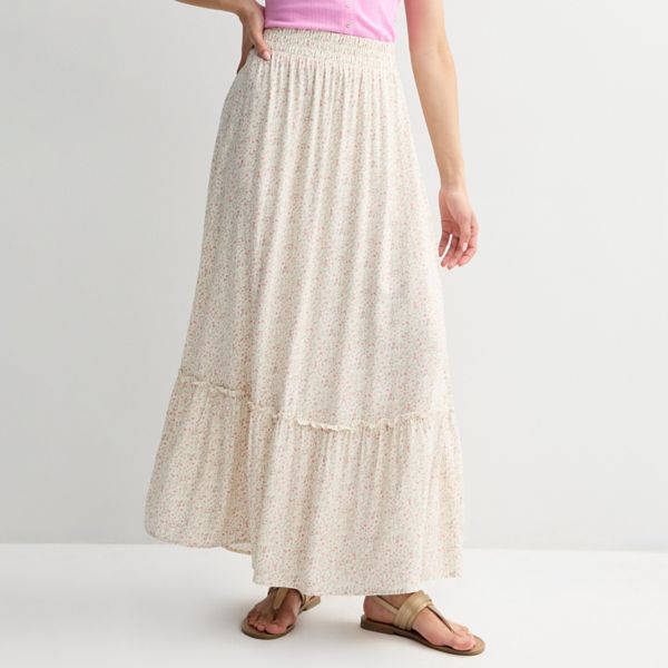 

Юбка макси в один ярус для девочек So, цвет pink ditsy