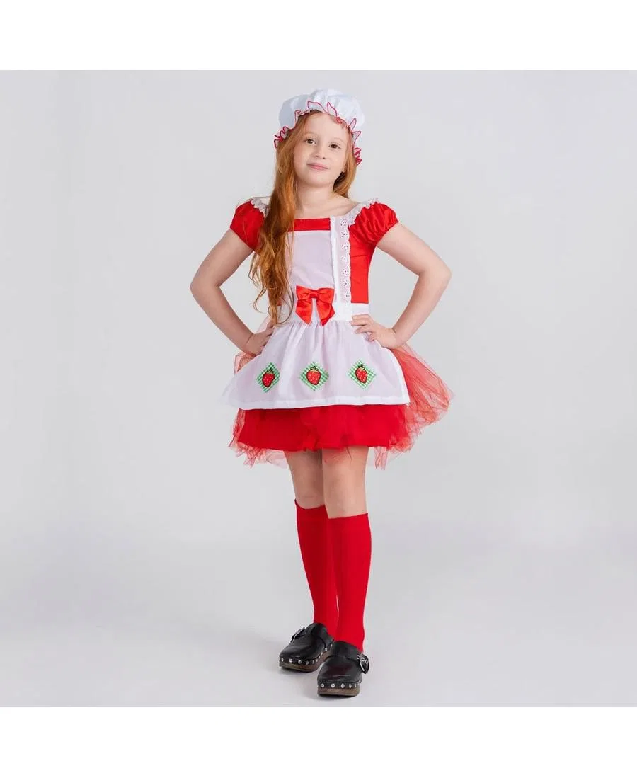 Детский костюм балерины «Клубника» Dress Up America, красный