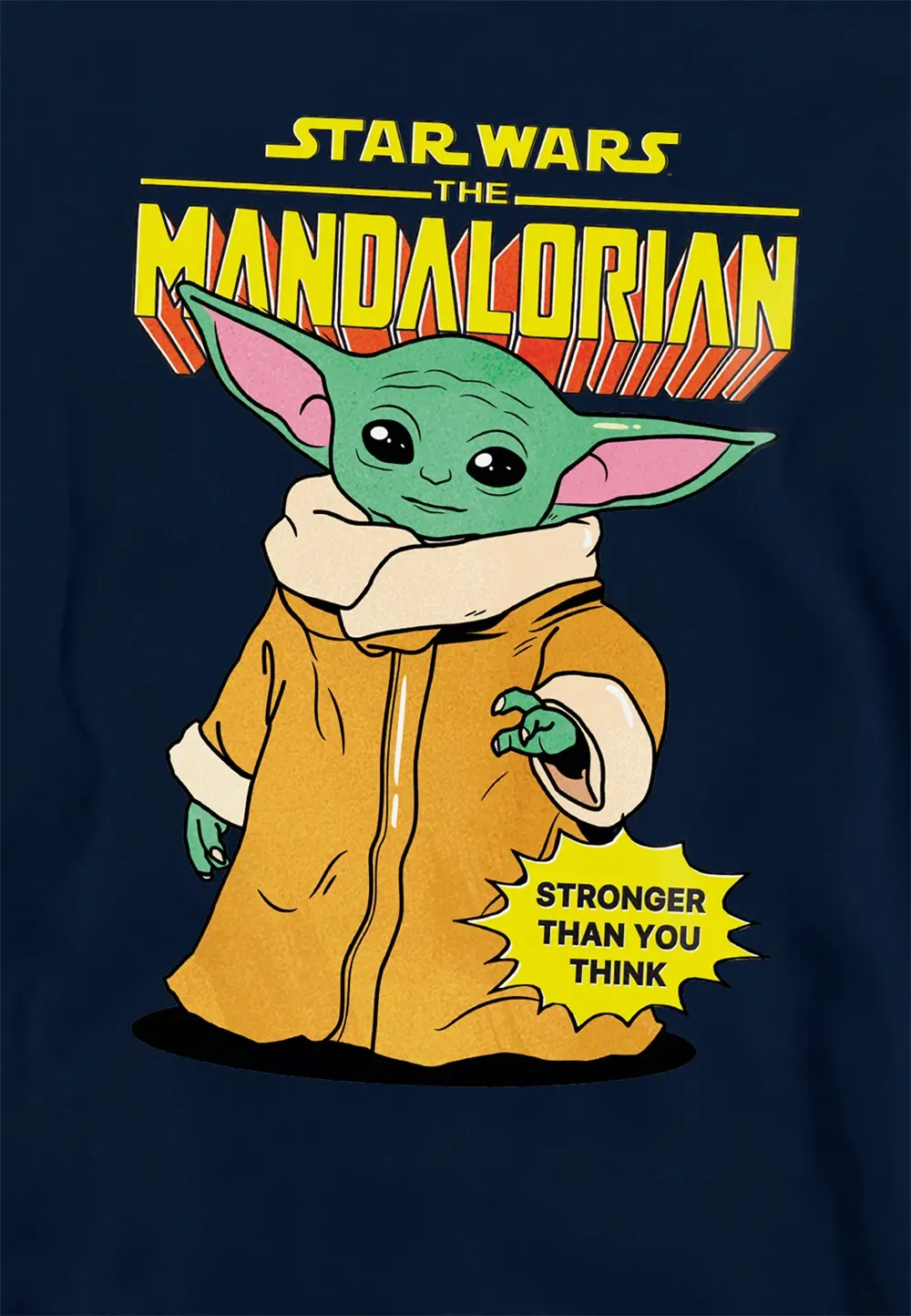 Детская худи Star Wars Strong Grogu Disney, темно-синий — фото 2