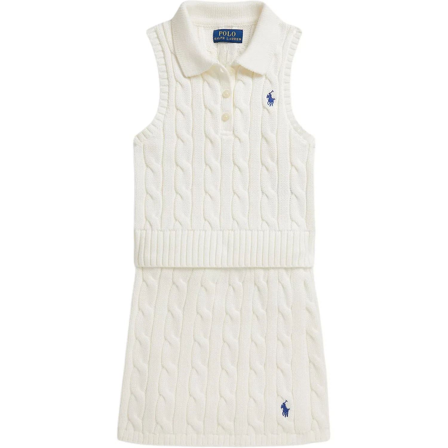 Детский костюм с юбкой Polo Ralph Lauren белый