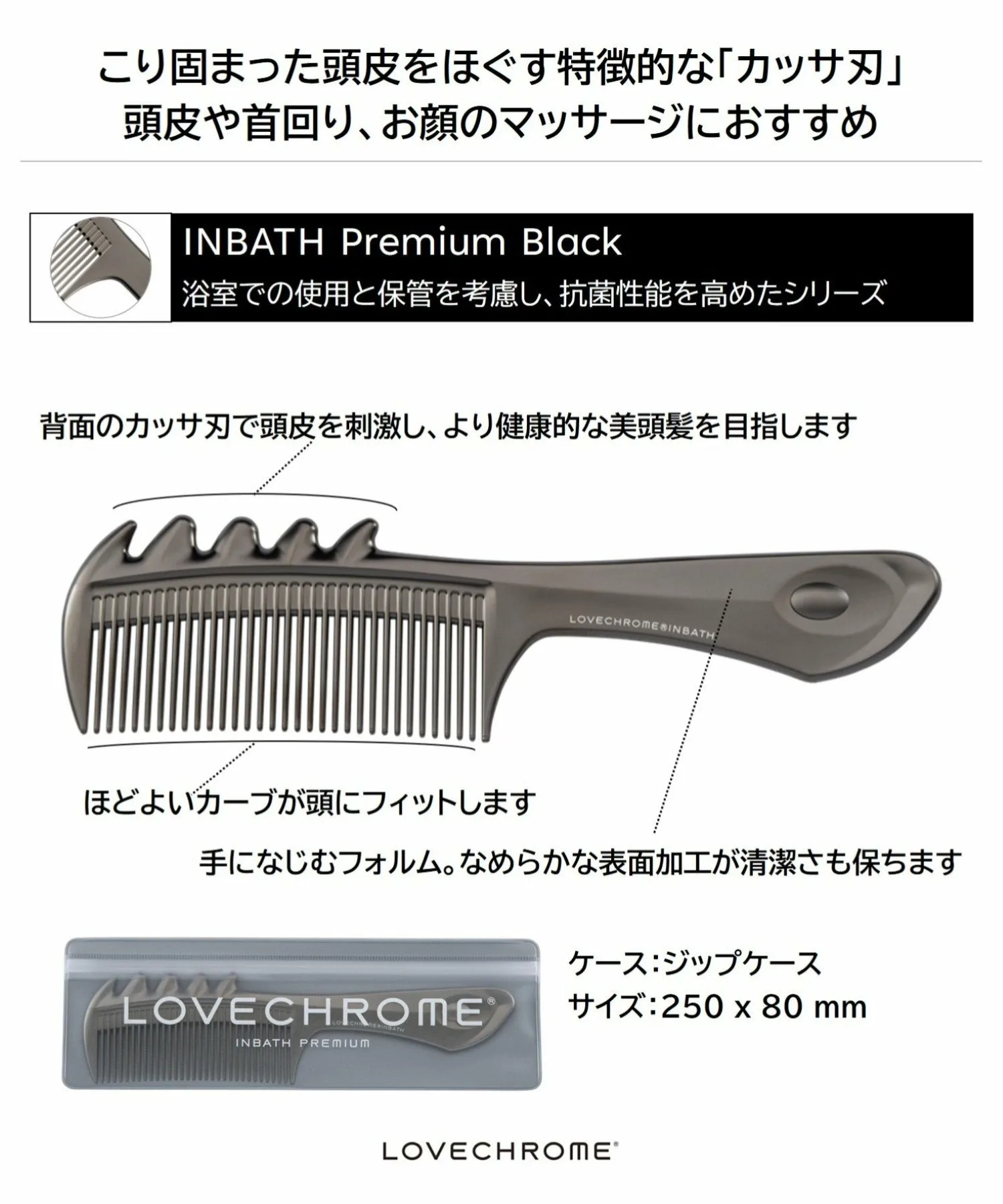 INBATH Scalp Cassa Premium Black Lovechrome, Premium Black — фото 3
