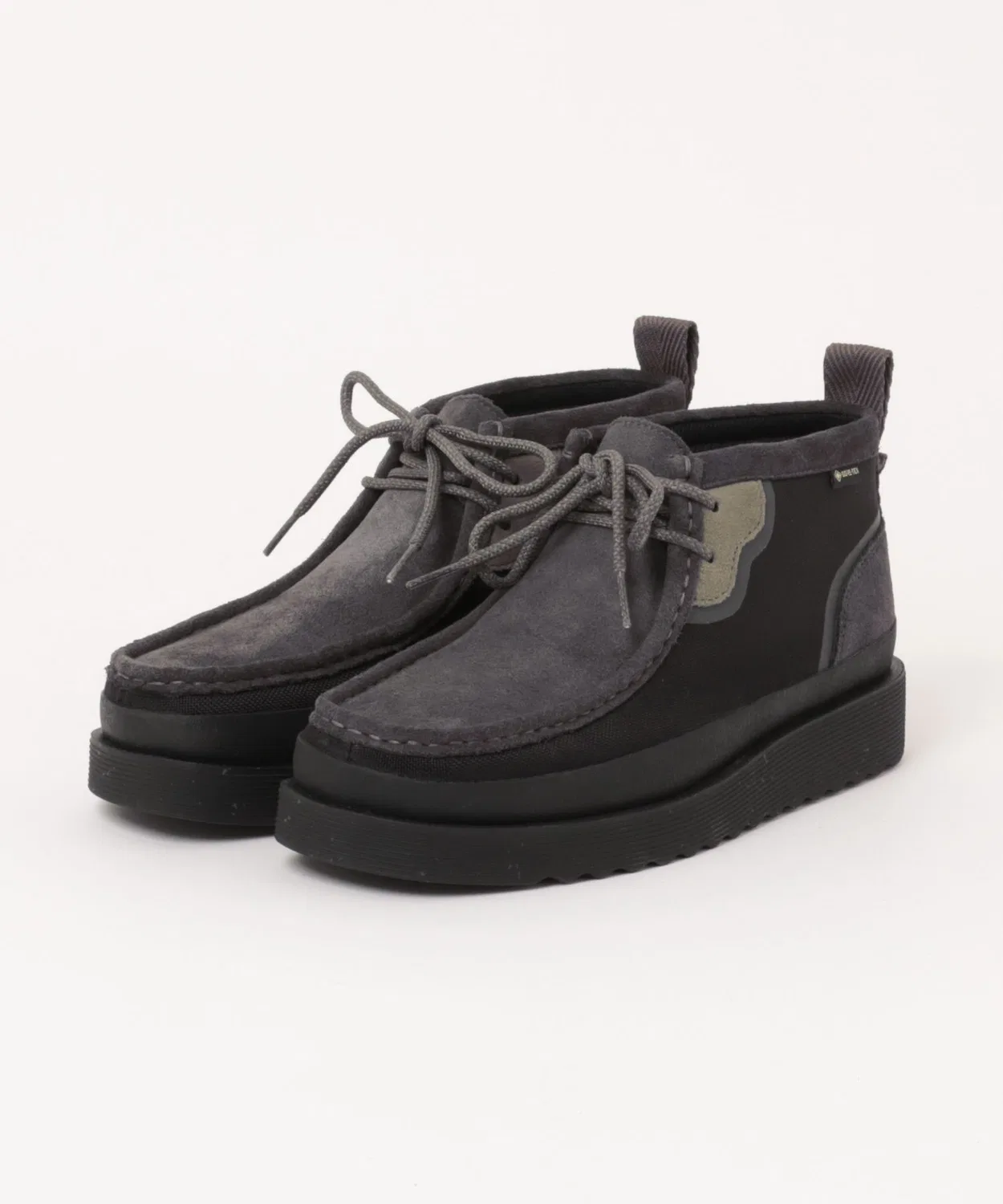 Ботинки Clarks Wallabee FTR GTX с GORE-TEX, чёрно-серые