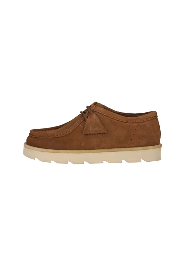 Ботинки повседневные на шнуровке Clarks Originals, замша цвета кола