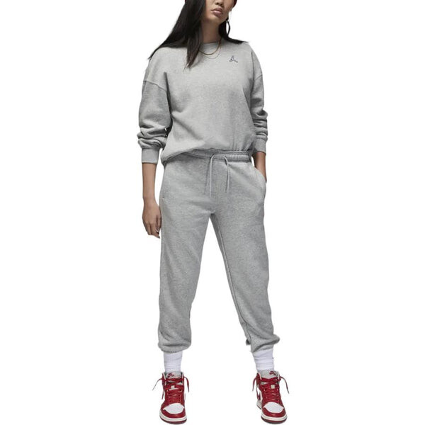 Толстовка (WMNS) Air Jordan Brooklyn Fleece Crewneck Sweatshirt 'Grey', серый — фото 3
