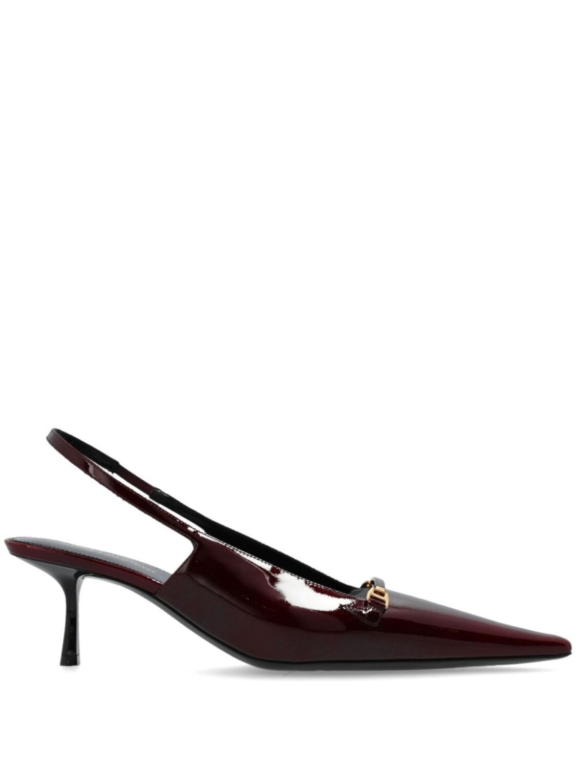 

Saint Laurent лакированные туфли с ремешком на пятке, красный