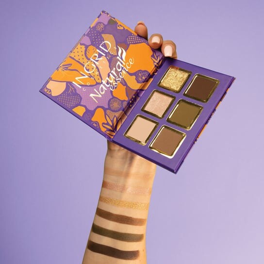 Палетка теней Frost Of The North, 8 г Ingrid, Natural Essence Eyeshadow Palette, коричневый — фото 4