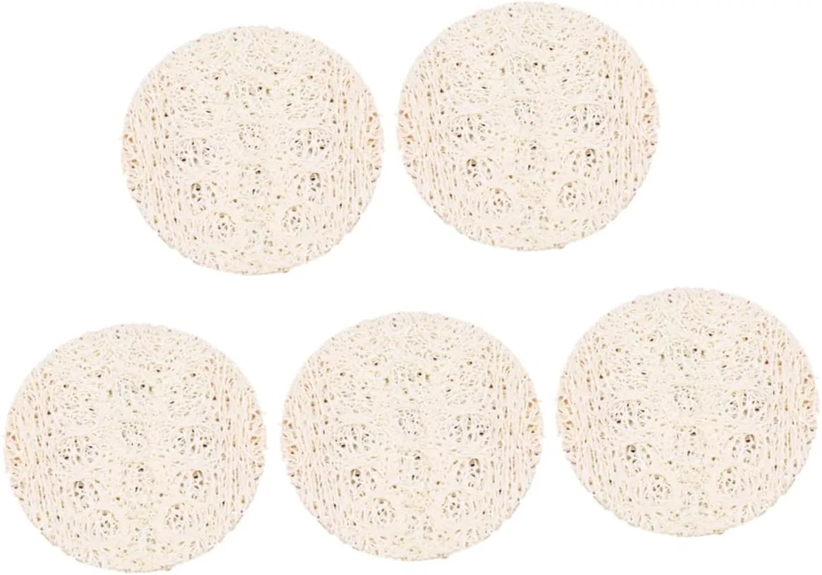 Набор из 5 натуральных губок для ванны из люфы Niyangle